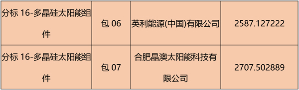 國(guó)網(wǎng)2018綜合能源服務(wù)項(xiàng)目招標(biāo)光伏組件、逆變器中標(biāo)名單