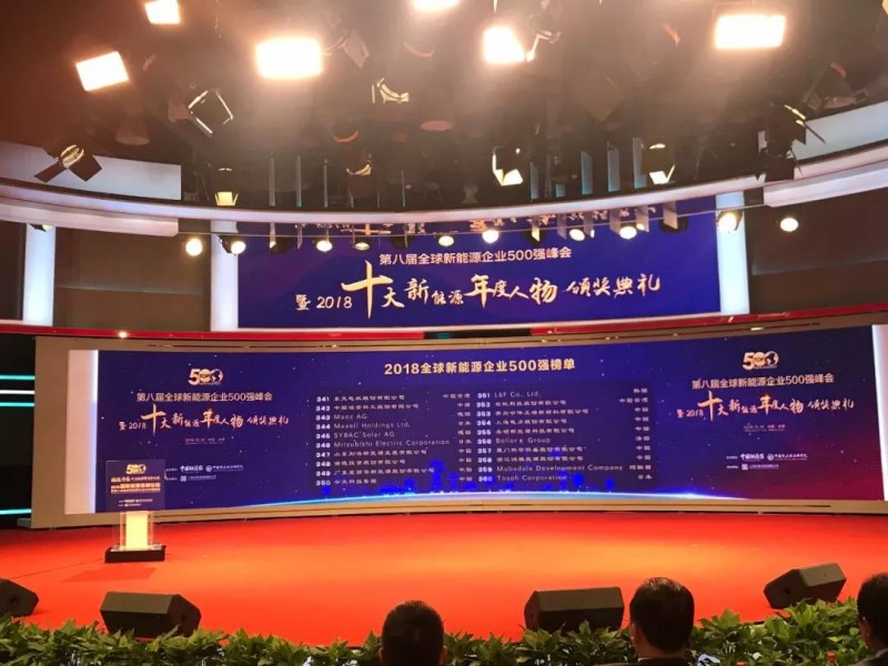 四度蟬聯(lián)！科華恒盛入選2018全球新能源企業(yè)500強(qiáng)