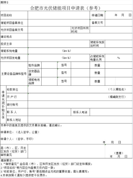 安徽合肥申報2018年第三批光伏度電補貼目錄、光儲系統(tǒng)應用、創(chuàng)新示范項目